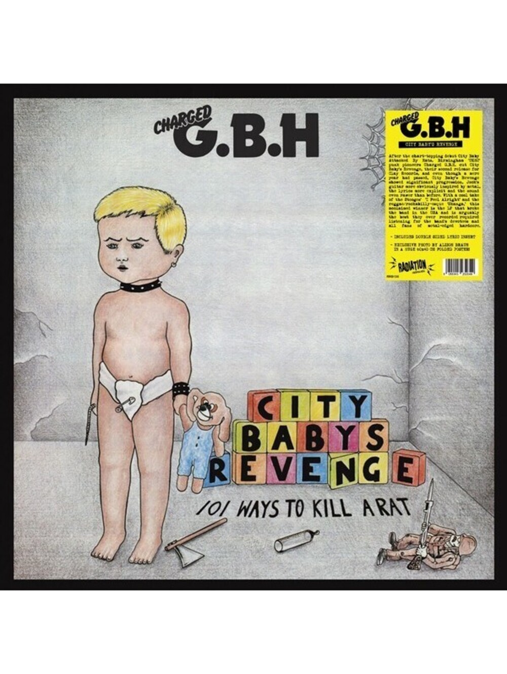 CHARGED G.B.H. GBH - CITY BABYS REVENGE LP VINYL RECORD punk uk-82 thrash
